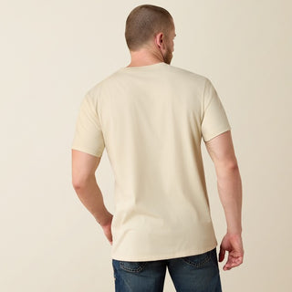 Ariat Men's Land Of The Free Farm Sheild Tee {Natural}
