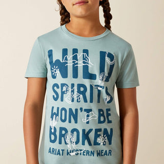Ariat Girls Wild Spirits Tee {Rivergreen}