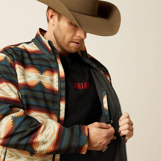 Ariat Men's Softshell Logo Jacket {Red Southwest}