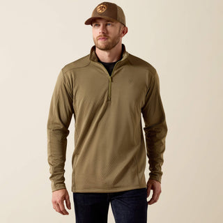 Ariat Men's Hex Fleece 1/2 Zip Baselayer {Dusky Green}