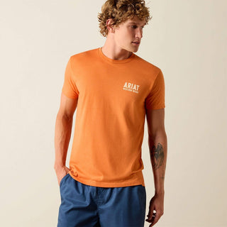Ariat Men's Outline Shop Tee {Papaya}