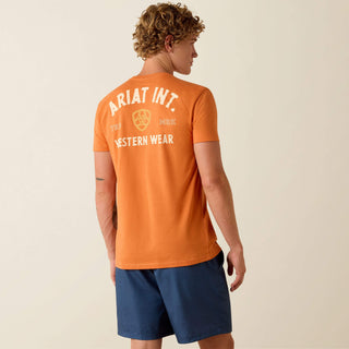 Ariat Men's Outline Shop Tee {Papaya}