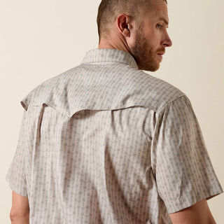 Ariat Men's VentTEK Short Sleeve Pearl Snap {Island Fossil}
