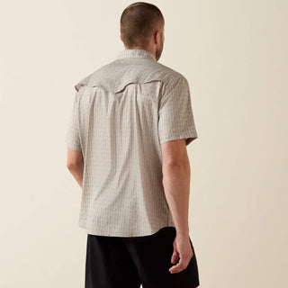 Ariat Men's VentTEK Short Sleeve Pearl Snap {Island Fossil}