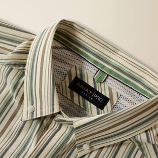 Ariat Men's Pro Series Stevie Short Sleeve Button Down {White Multi Stripe}