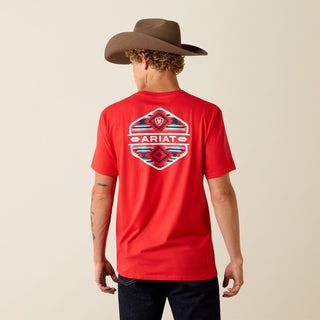 Ariat Men's Chinelos Hex Tee {Mars Red}