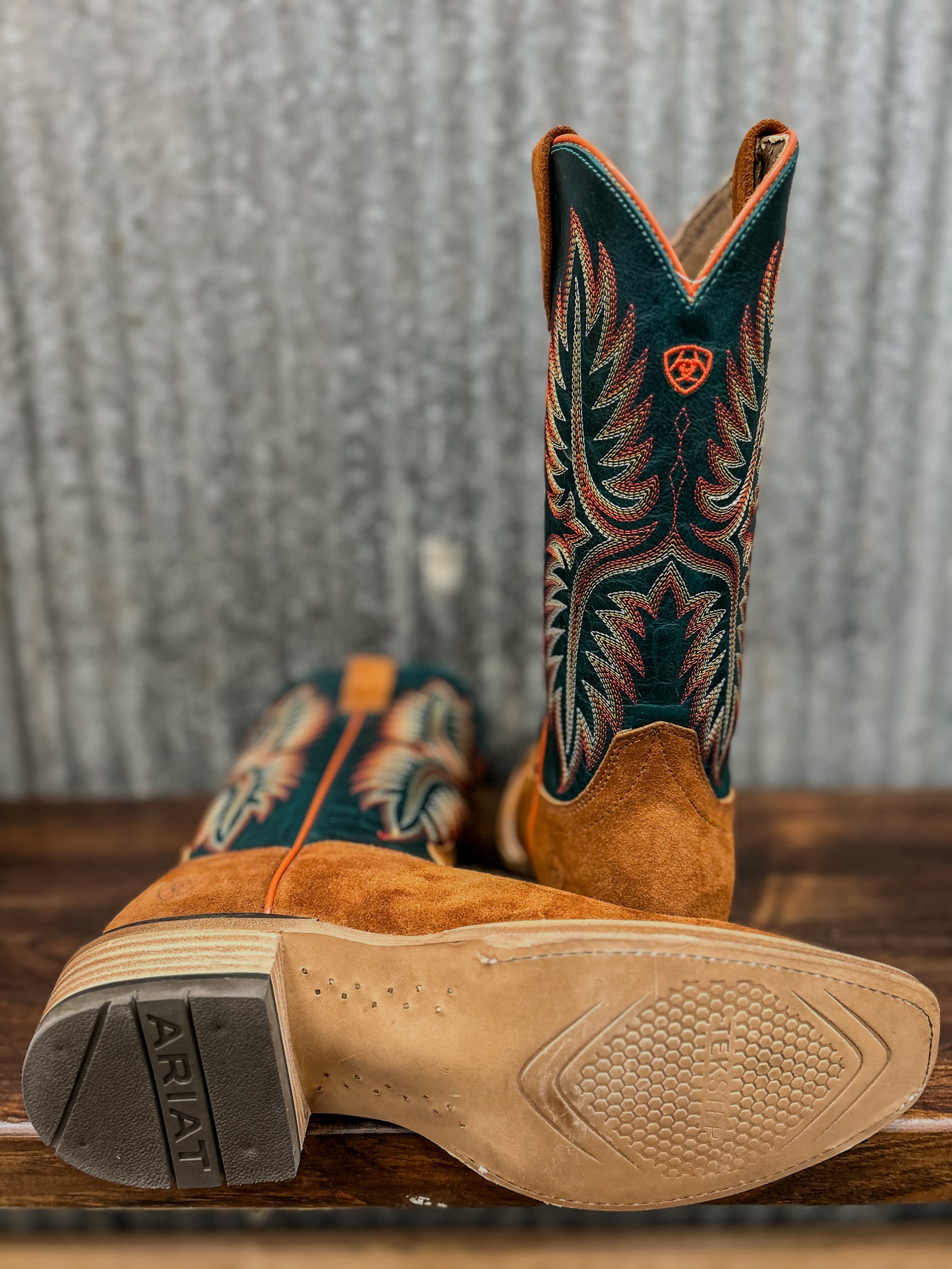 Ariat Futurity Roughout Cowboy Boot {Penny Roughout Ancient
