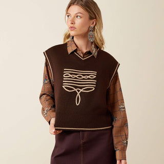 Ariat Women's Wichita Sweater Vest {Chicory Coffee}