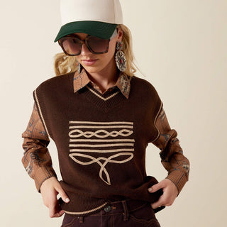 Ariat Women's Wichita Sweater Vest {Chicory Coffee}