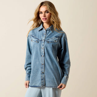 Ariat Charleston Denim Snap Long Sleeve Shirt
