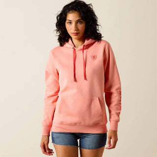 Ariat Women's Logo 2.0 Hoodie {Peach Amber Heather}