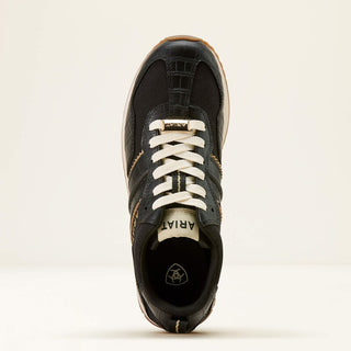 Ariat Women's Ranch Runner Shoe {Black Luxe Caviar Croc}