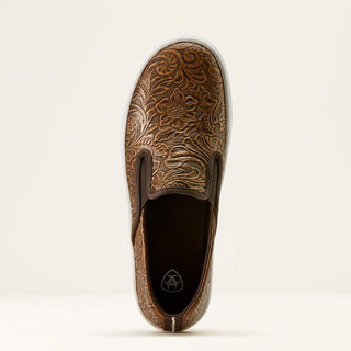 Ariat Skylar Slip On Shoe {Brown Floral Embossed}