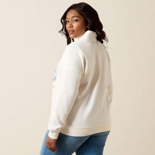 Ariat Women's Traveler 1/2 Zip Sweatshirt {Sea Salt}