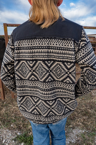 Ariat Youth Southwest Aztec Sweatshirt {Black}