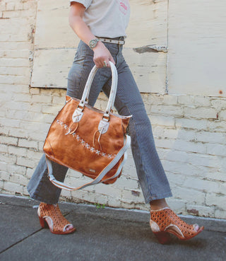 Bedstu Bruna Purse {Tan Rustic+Nectar Lux}