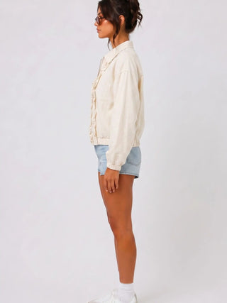 The Ruffle Jacket {Off White}