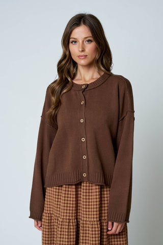 The Briella Raw Edge Cardigan 1