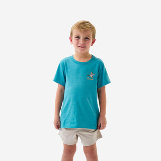 Burlebo Youth Pintail Triangle Duck Tee  Y-SST-PTRI-CYN - Burlebo 2