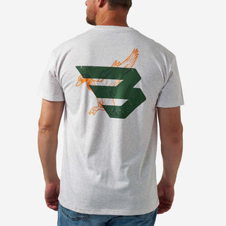 Burlebo Men's Duck Flying B-Green Logo  SST-DKFB-OAT - Burlebo 1