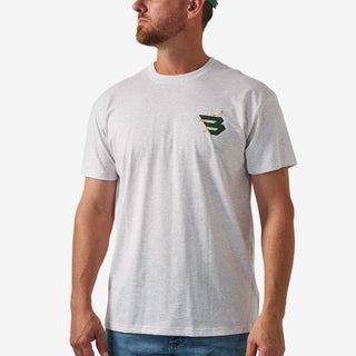 Burlebo Men's Duck Flying B-Green Logo  SST-DKFB-OAT - Burlebo 3