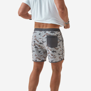 Burlebo Men's "Jumbo Topo Desert Camo" Swim Trunks  ST-TDESC - Burlebo 3