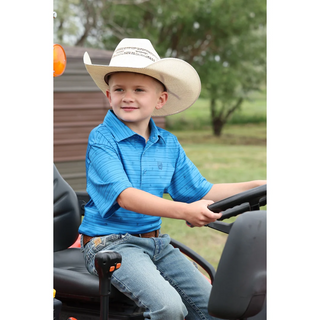 Cinch Boy's Polo {Blue}