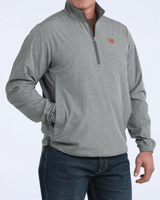 Cinch Men's 1/2 Zip Windbreaker {Grey}