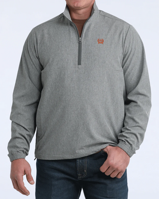 Cinch Men's 1/2 Zip Windbreaker {Grey}