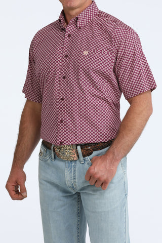 Cinch Men's Printed Button Down {Purple}