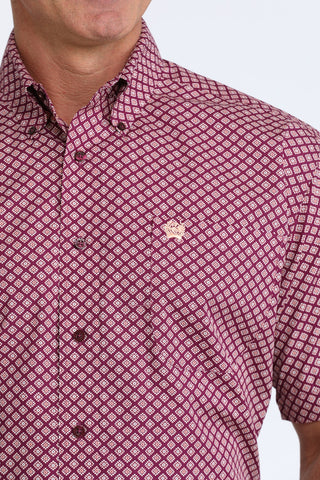 Cinch Men's Printed Button Down {Purple}
