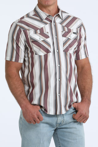 Cinch Men's Camp Pearl Snap {White}