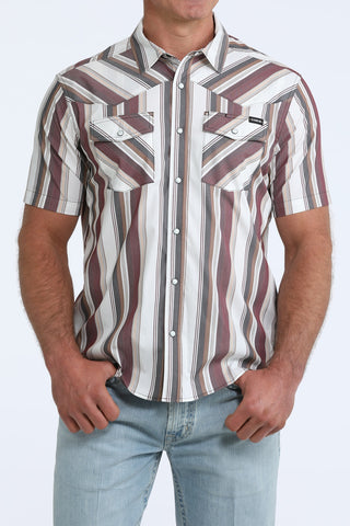 Cinch Men's Camp Pearl Snap {White}