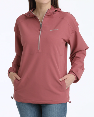 Cinch 1/2 Zip Windbreaker {Pink}