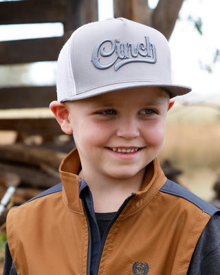 Cinch Youth Embroidered Cap {Gray}