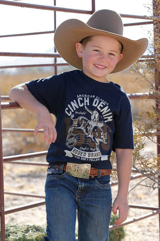 Cinch Boys 1996 Rodeo Brand Tee {Navy}