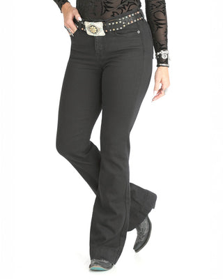 Cruel Denim Moderate Rise Trousers {Black}