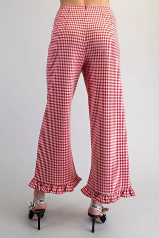 The Check It Pants {Red Gingham}
