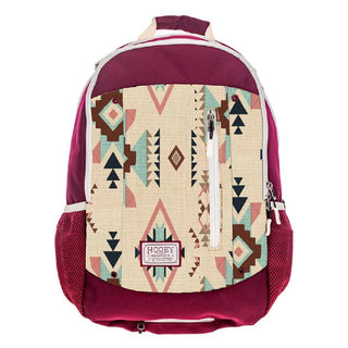 Hooey Rockstar Cream Aztec Backpack {Burgundy}