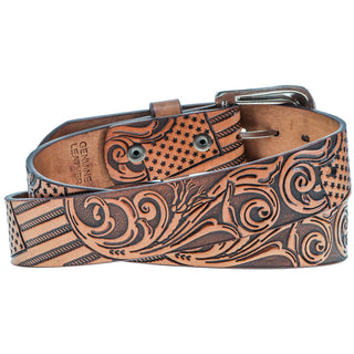 Hooey Men's "Liberty Roper" Leather Belt - Hooey 2