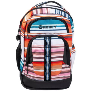 Hooey Ox Multi Color Serape Stripe Backpack {Black}