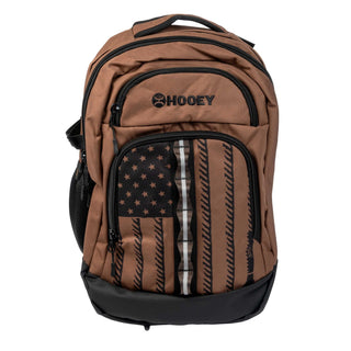 Hooey Ox American Flag Backpack {Brown}