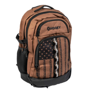 Hooey Ox American Flag Backpack {Brown}