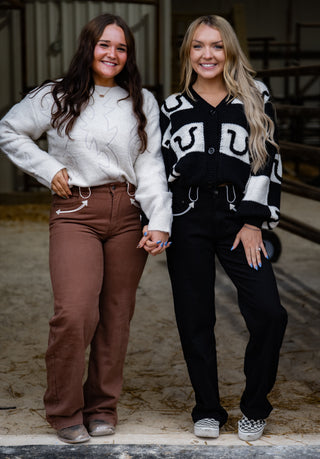 The Smiley Pocket Jean {Brown}