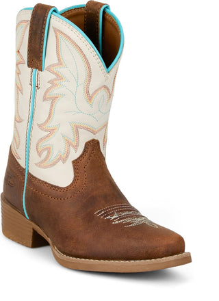 Justin Youth Whinny Cognac Water Buffalo Boot