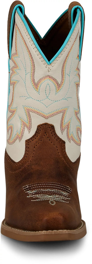 Justin Youth Whinny Cognac Water Buffalo Boot