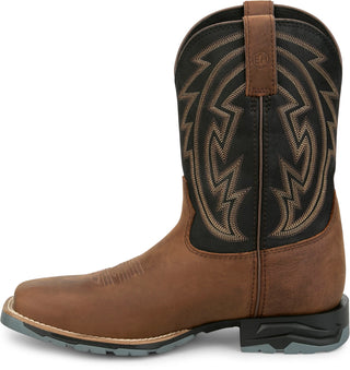 Justin Men's Lytle Bomber Brown Cowhide Steel Toe Boots