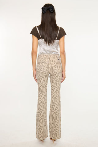 The Tessa Zebra High Rise Jean