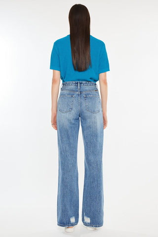 The Teige 90's High Rise Criss Cross Jean