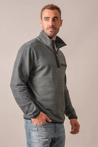 Kimes Ranch Men's Lambert 1/4 Zip Pullover {Black}